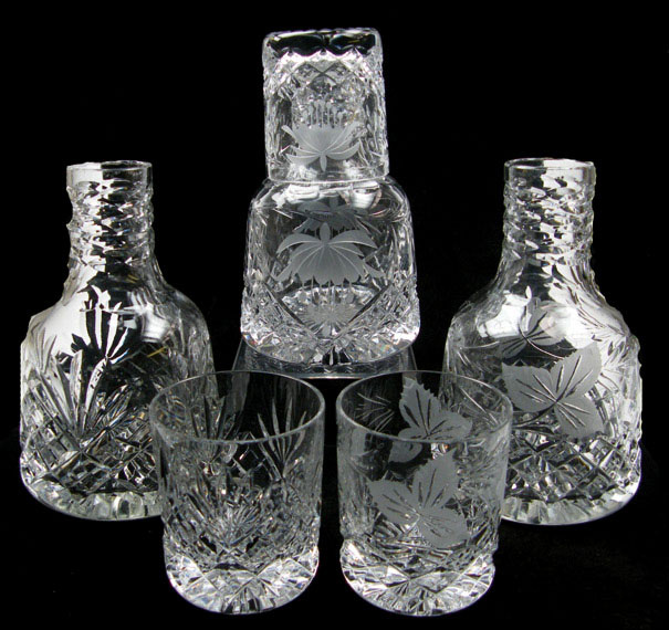 Crystal glass jugs